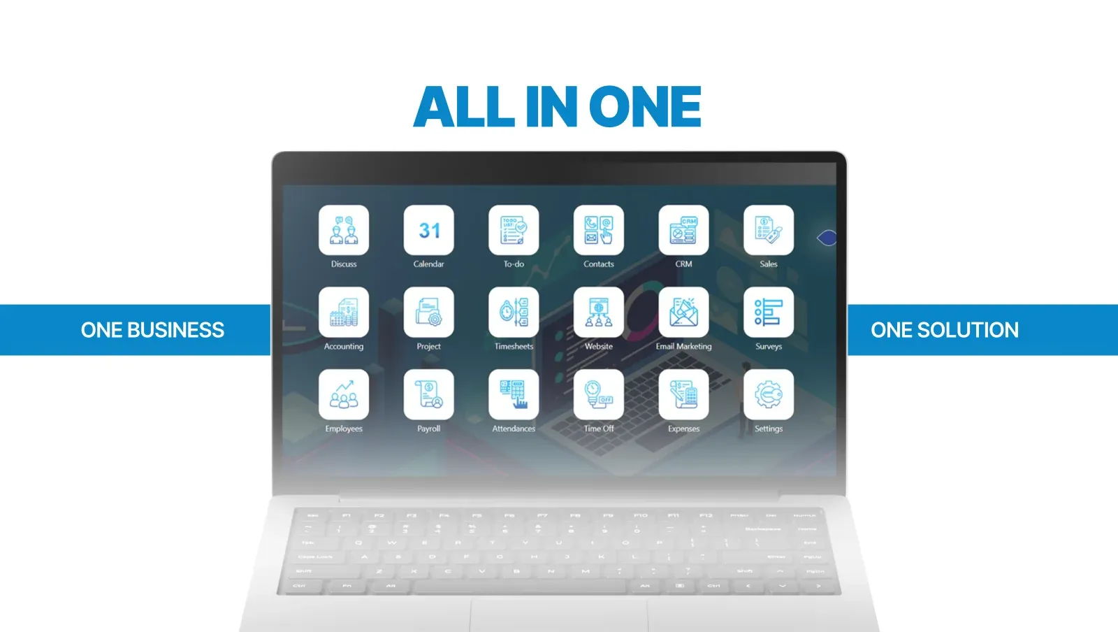 All Vibe modules on one laptop screen